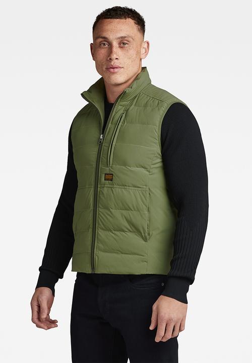G-STAR - Foundation liner vest zone stretch lite wr  - sage