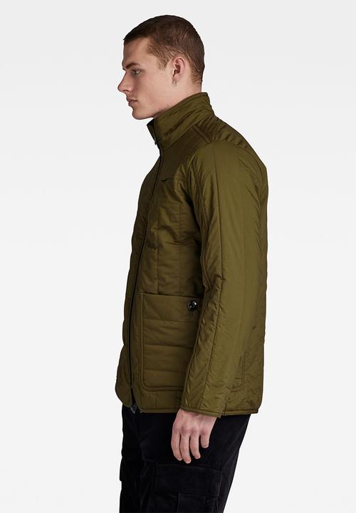 G-STAR - Liner overshirt manor poplin - dark olive