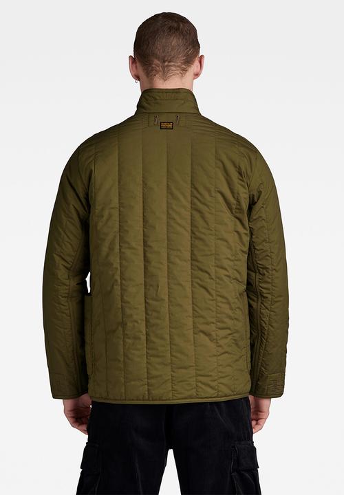 G-STAR - Liner overshirt manor poplin - dark olive