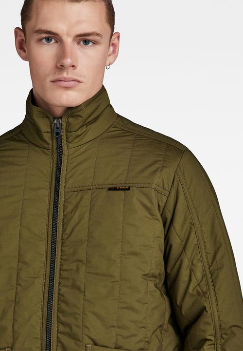 G-STAR - Liner overshirt manor poplin - dark olive