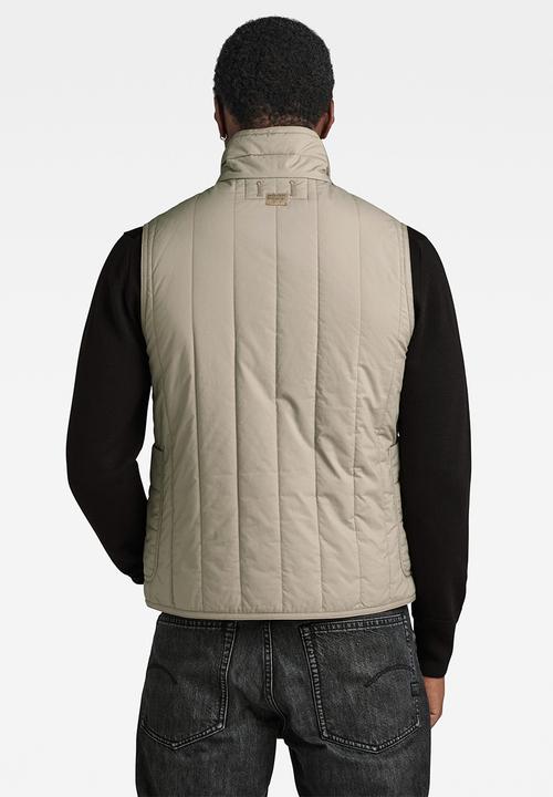 G-STAR - Liner vest manor poplin - elephant skin