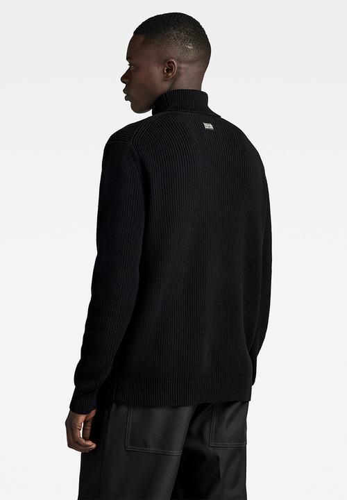 G-STAR - Pullover turtle knit cotton knit o - dk black