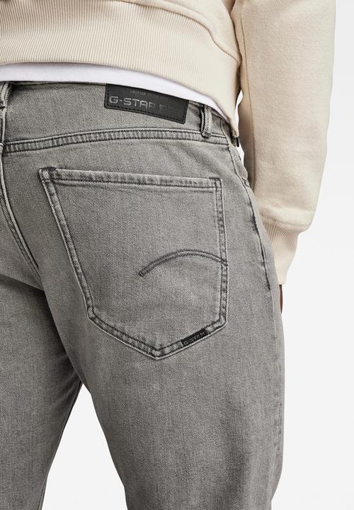 G-STAR - Mosa straight saigon black stretch denim r - faded moonstone