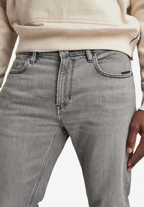 G-STAR - Mosa straight saigon black stretch denim r - faded moonstone