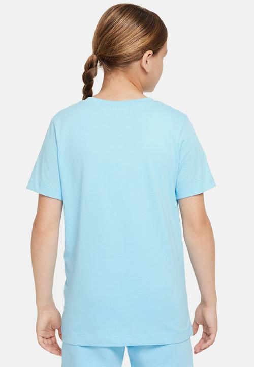 Nike - K nsw tee futura icon td - aquarius blue/white