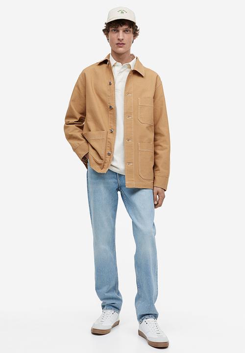 H&M - Regular fit cotton canvas shacket - Beige
