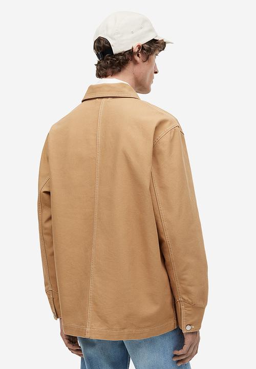 H&M - Regular fit cotton canvas shacket - Beige