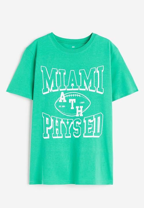 H&M - Printed jersey t-shirt - green