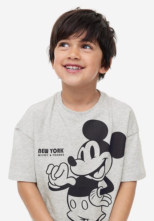 H&M - Oversized printed t-shirt - Grey
