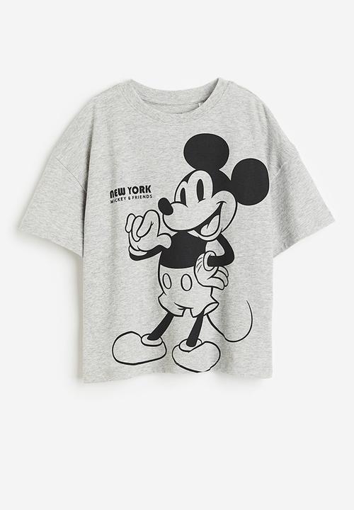 H&M - Oversized printed t-shirt - Grey