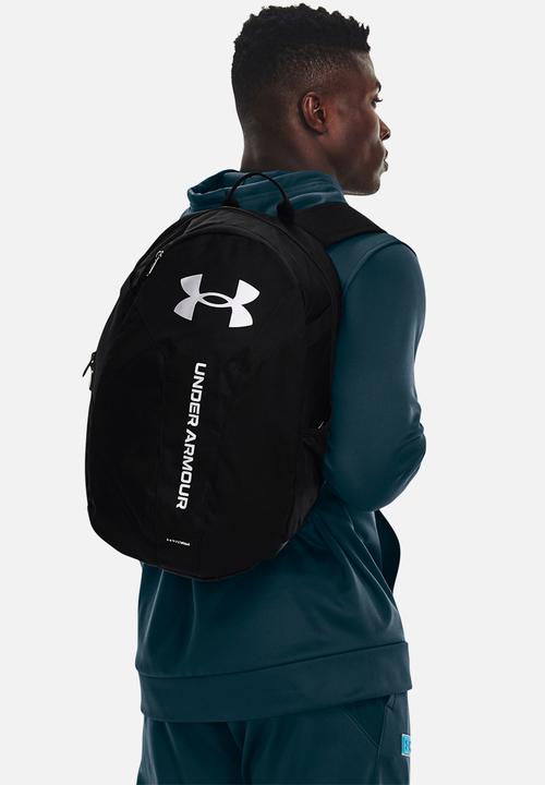 Under Armour - UA Hustle Lite Backpack - Black/Black/Metallic Silver