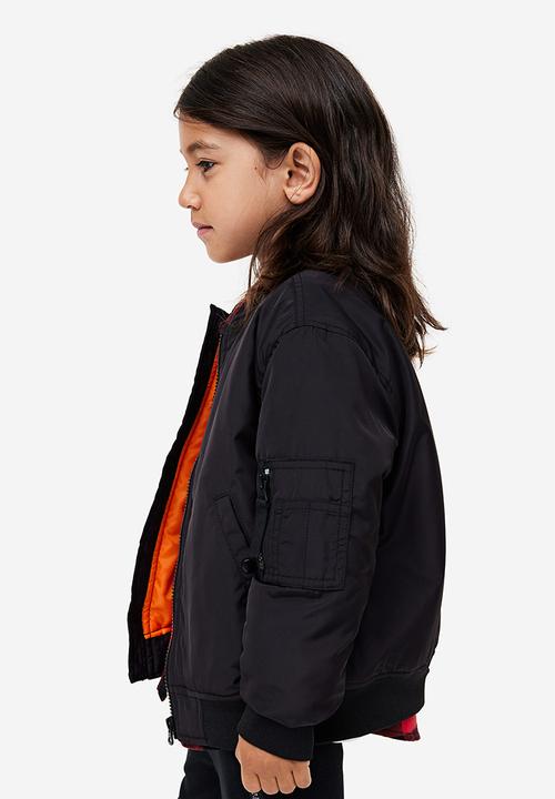H&M - Oversized bomber jacket - black