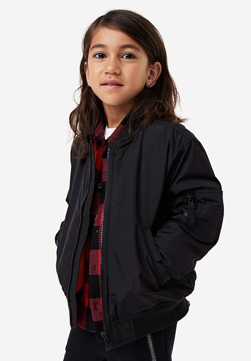 H&M - Oversized bomber jacket - black