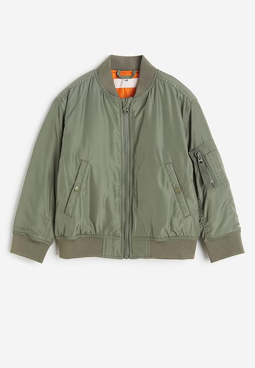 H&M - Oversized bomber jacket - green