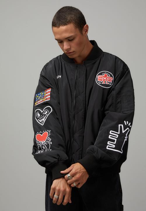 Factorie - Keith Haring Bomber Jacket - Lcn Kei Keith Haring/Black