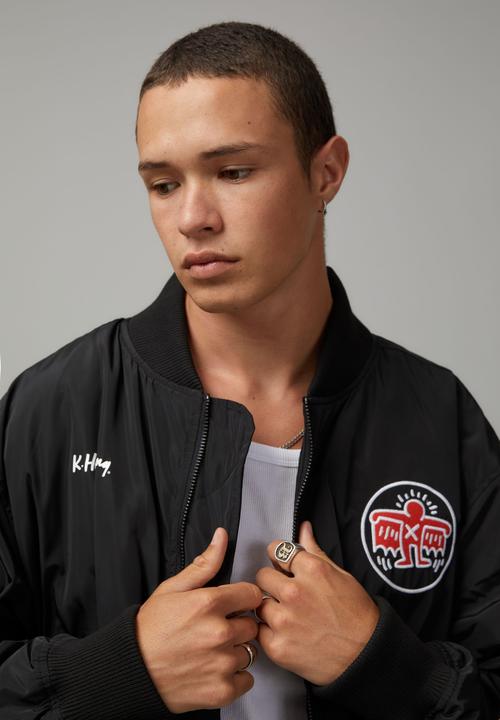 Factorie - Keith Haring Bomber Jacket - Lcn Kei Keith Haring/Black