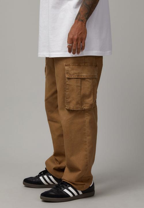 Factorie - Half Half Straight Cargo Pant - Camel