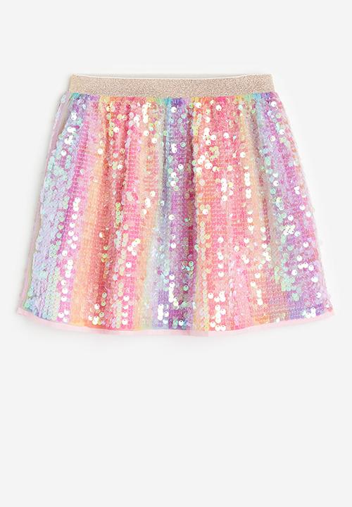 H&M - Sequined skirt - pink