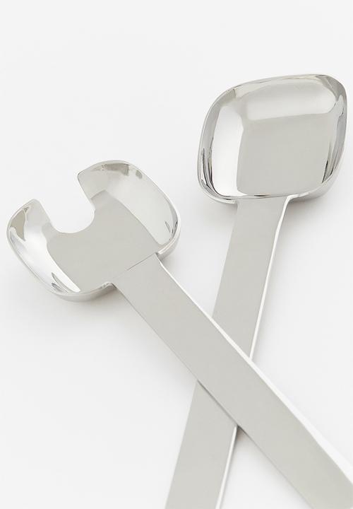 H&M - Metal salad servers - silver
