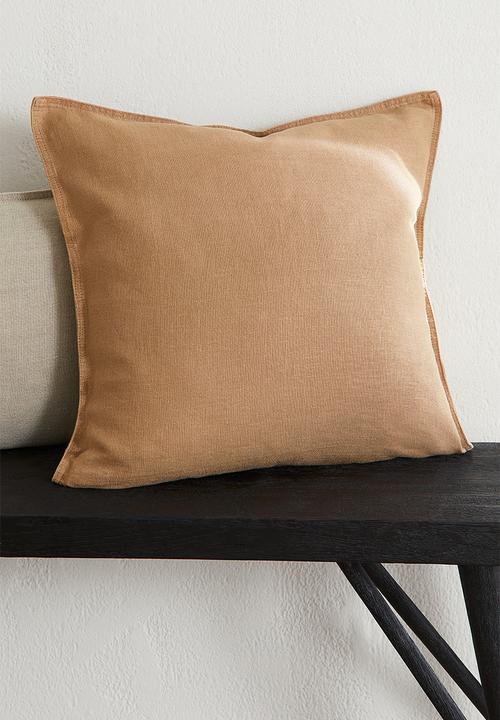 H&M - Washed linen cushion cover - beige