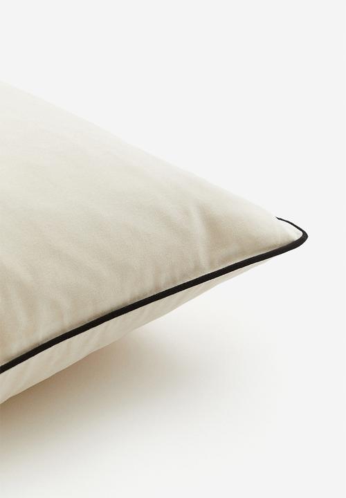 H&M - Velvet cushion cover - beige