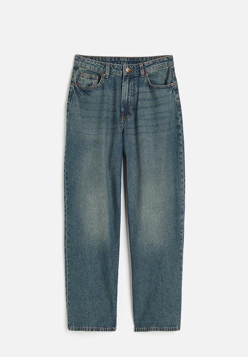 H&M - 90s baggy high jeans - blue