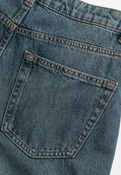 H&M - 90s baggy high jeans - blue