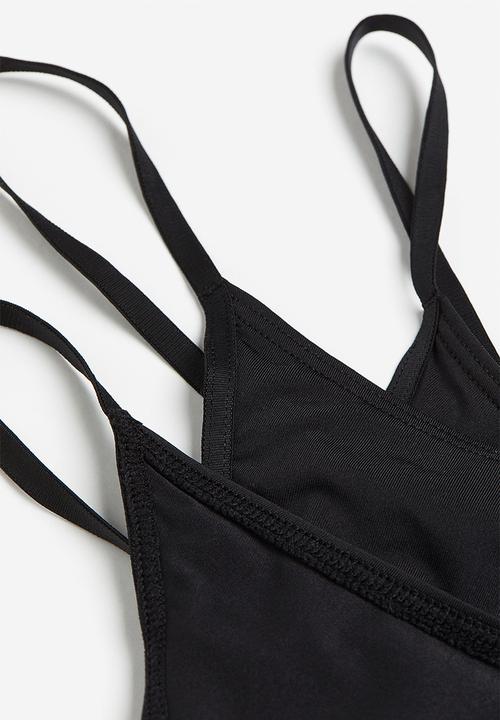 H&M - 3-pack jersey thong briefs - black