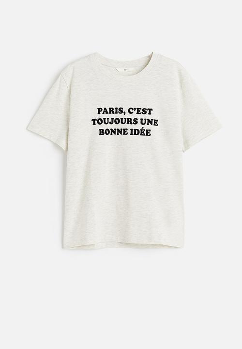 H&M - Cotton t-shirt - grey