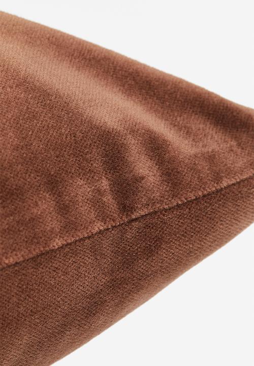 H&M - Cotton velvet cushion cover - brown