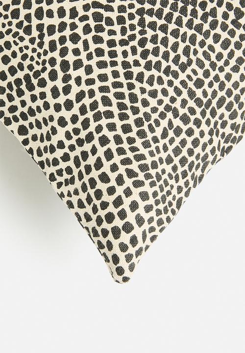 Hertex Fabrics - Migration cushion cover - black & white