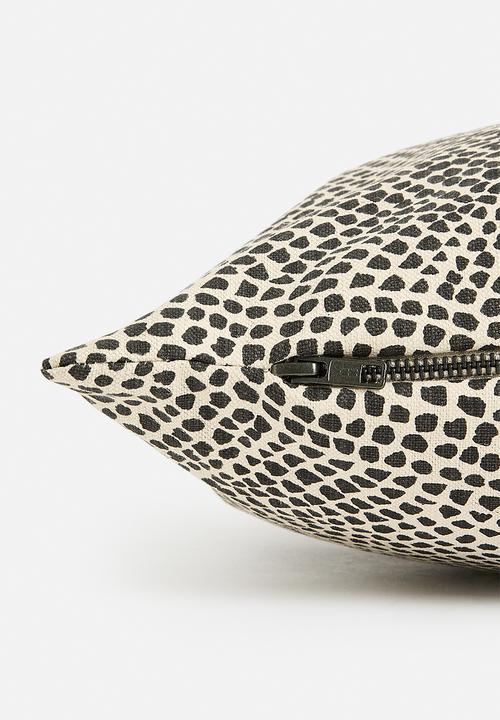 Hertex Fabrics - Migration cushion cover - black & white