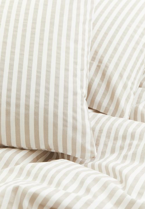 H&M - Cotton double/king duvet cover set - multi 