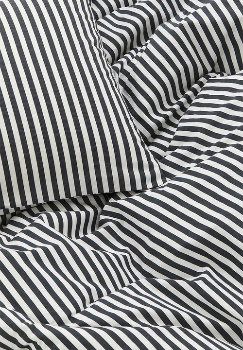 H&M - Cotton single duvet cover set - Black