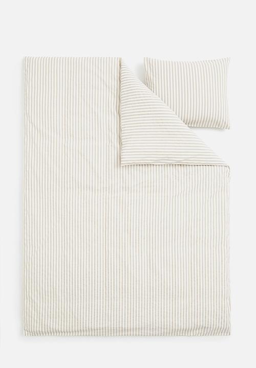 H&M - Cotton single duvet cover set - multi 