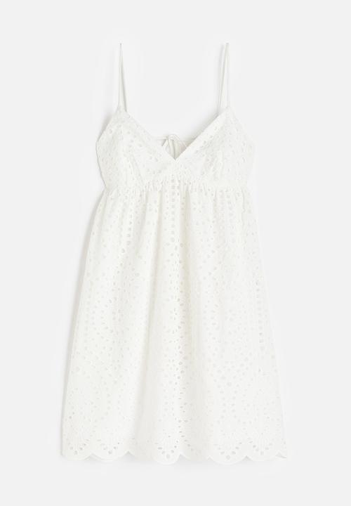 H&M - Broderie anglaise dress - white