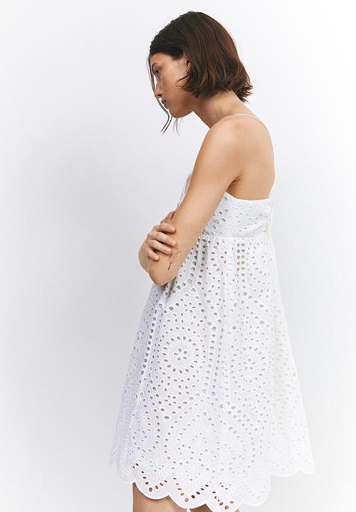 H&M - Broderie anglaise dress - white