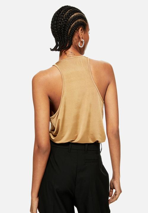 H&M - Vest top - dark beige