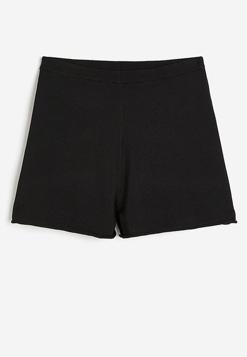 H&M - Fine-knit shorts - black