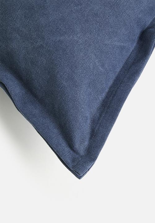 Sixth Floor - Rome plain cushion cover - Blue