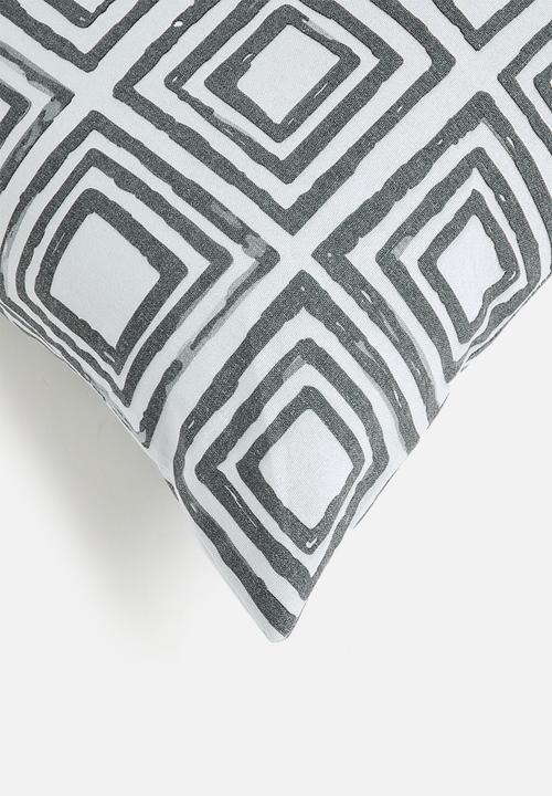 Sixth Floor - Neo printed cushion cover - Black
