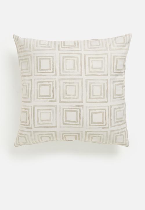 Sixth Floor - Neo printed cushion cover - Natural