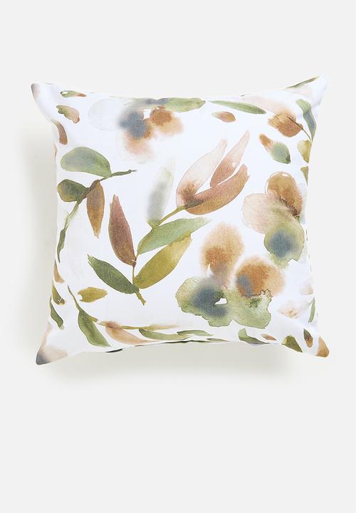 Sixth Floor - Poppy printed cushion cover - Multi