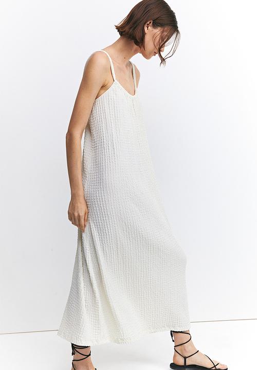 H&M - Textured jersey dress - cream