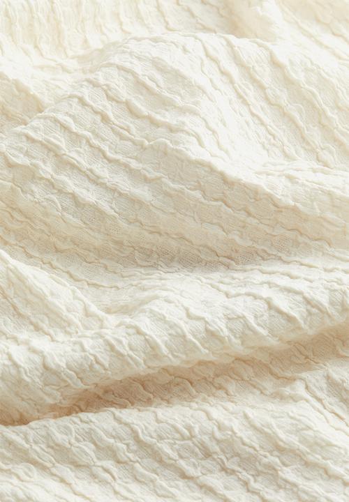 H&M - Textured jersey dress - cream