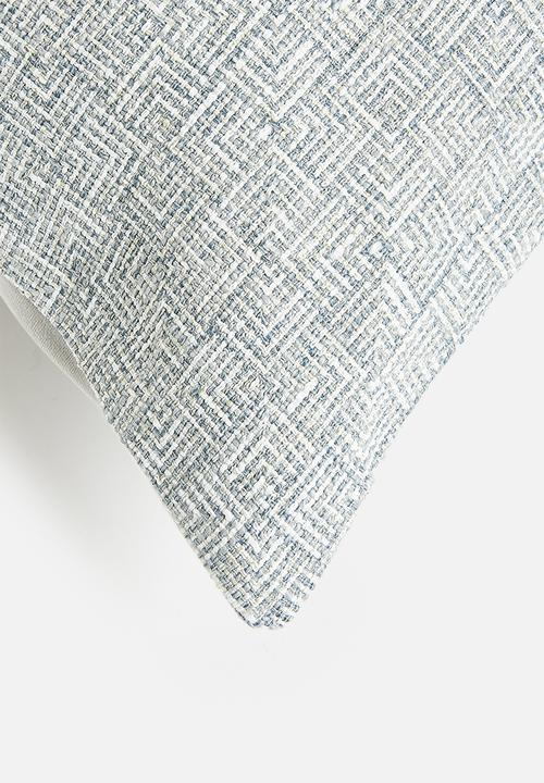 Sixth Floor - Ziga woven cushion cover - Blue