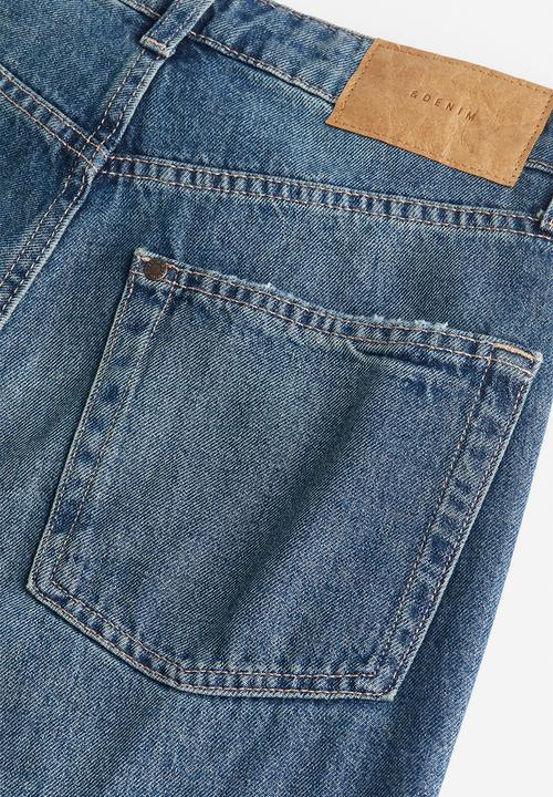 H&M - Wide ultra high jeans - denim blue
