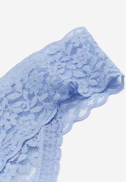 H&M - Lace thong briefs - Blue
