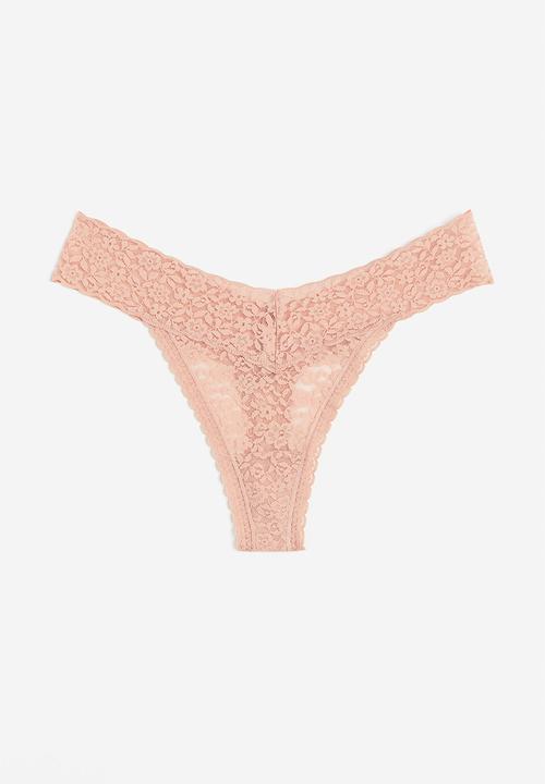 H&M - Lace thong briefs - pink