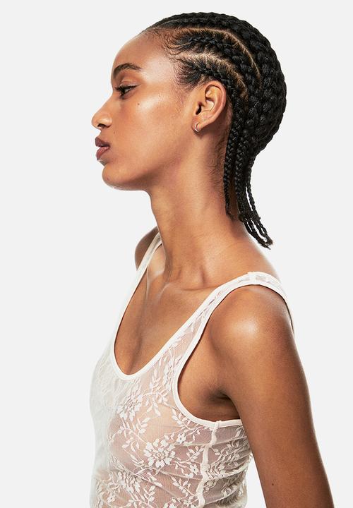 H&M - Lace thong body - beige